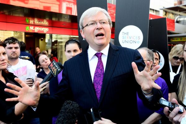 Rudd protest